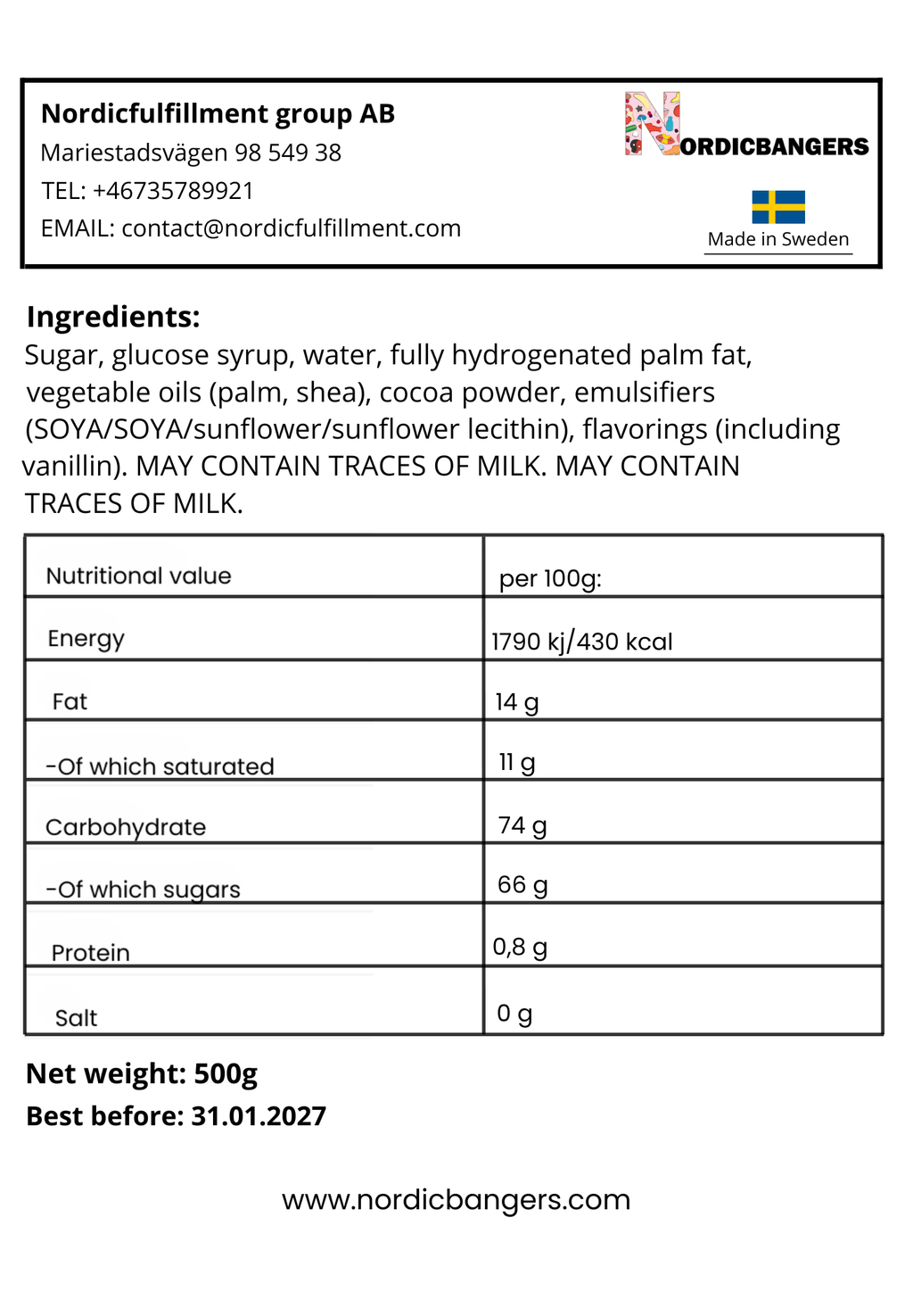 Swedish Candy - Grahn's Medallion Mintcake - Nordicbangers
