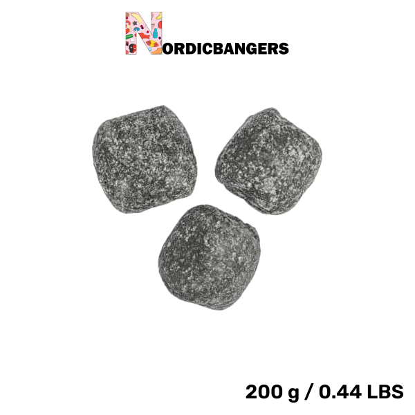 Swedish Candy - Grahn's Saltlakrits Klumpar / Salt Liquorice Chunks - Nordicbangers