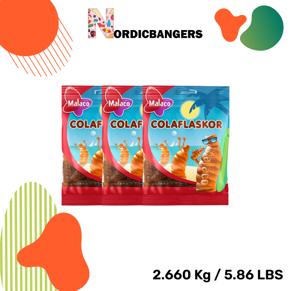 Swedish Candy - Malaco Cola Bottles - Nordicbangers