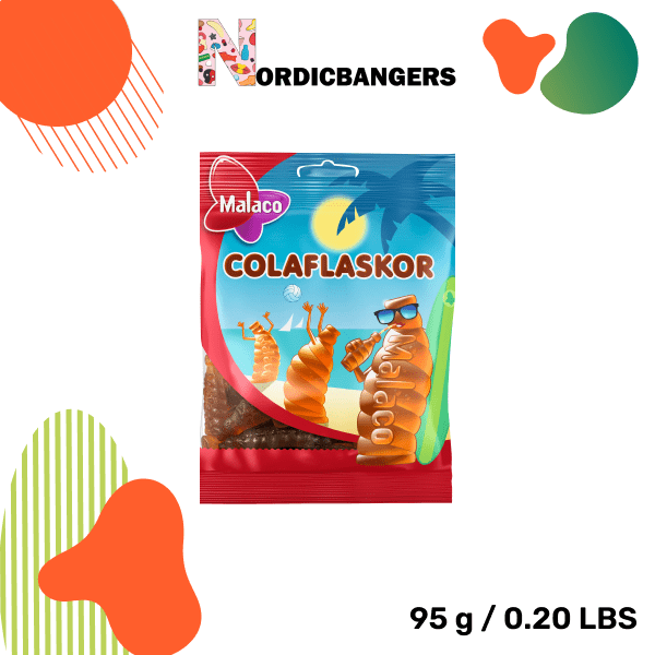 Swedish Candy - Malaco Cola Bottles - Nordicbangers