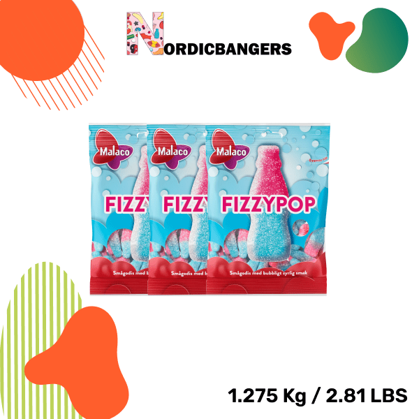 Swedish Candy - Malaco Fizzy Pop Bottles - Nordicbangers
