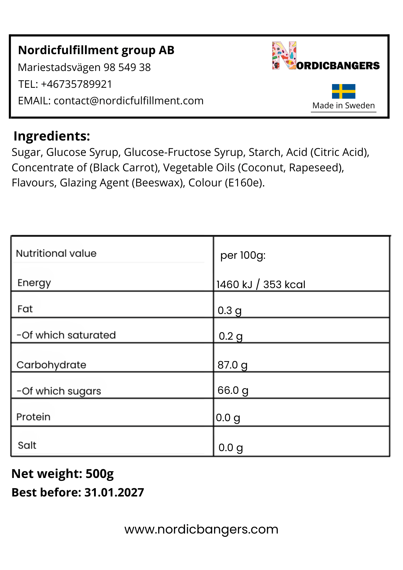 Swedish Candy - Malaco Skogsberry - Nordicbangers
