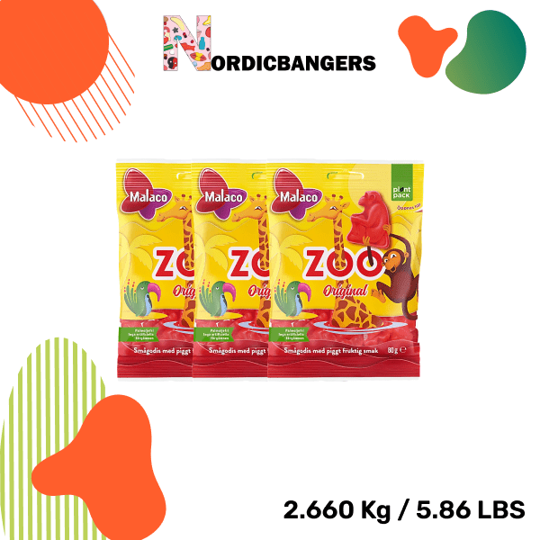 Swedish Candy - Malaco Zoo Monkeys - Nordicbangers