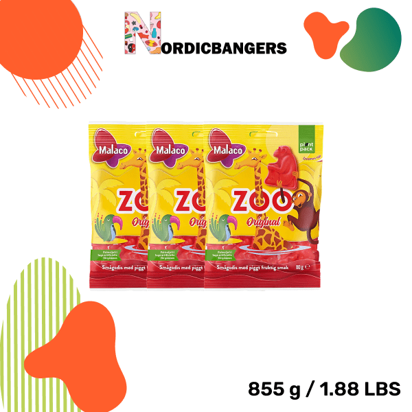 Swedish Candy - Malaco Zoo Monkeys - Nordicbangers