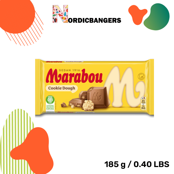 Swedish Candy - Marabou Milk Chocolate Cookie Dough - Nordicbangers