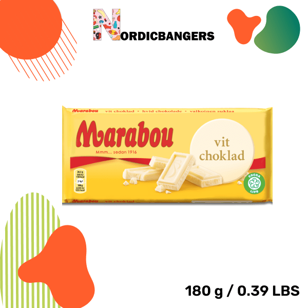 Swedish Candy - Marabou White Chocolate - Nordicbangers