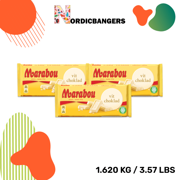 Swedish Candy - Marabou White Chocolate - Nordicbangers