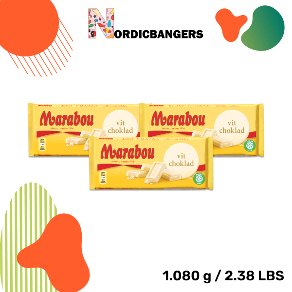 Swedish Candy - Marabou White Chocolate - Nordicbangers