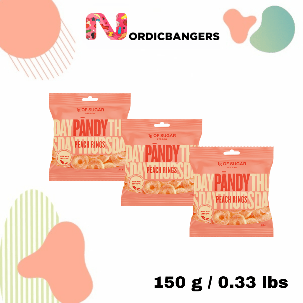 Swedish Candy - PÄNDY PEACH RINGS - Nordicbangers