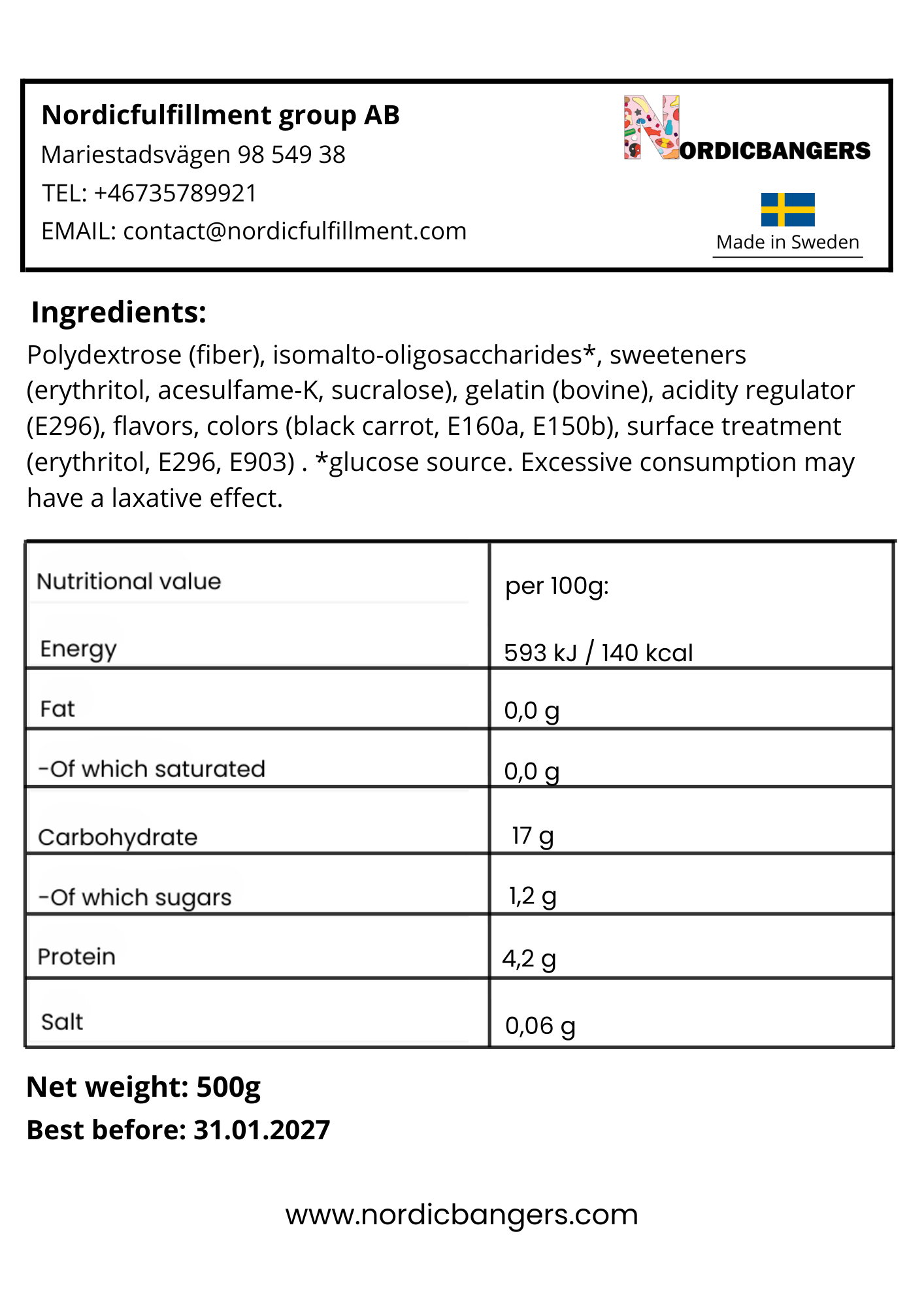 Swedish Candy - PÄNDY PEACH RINGS - Nordicbangers