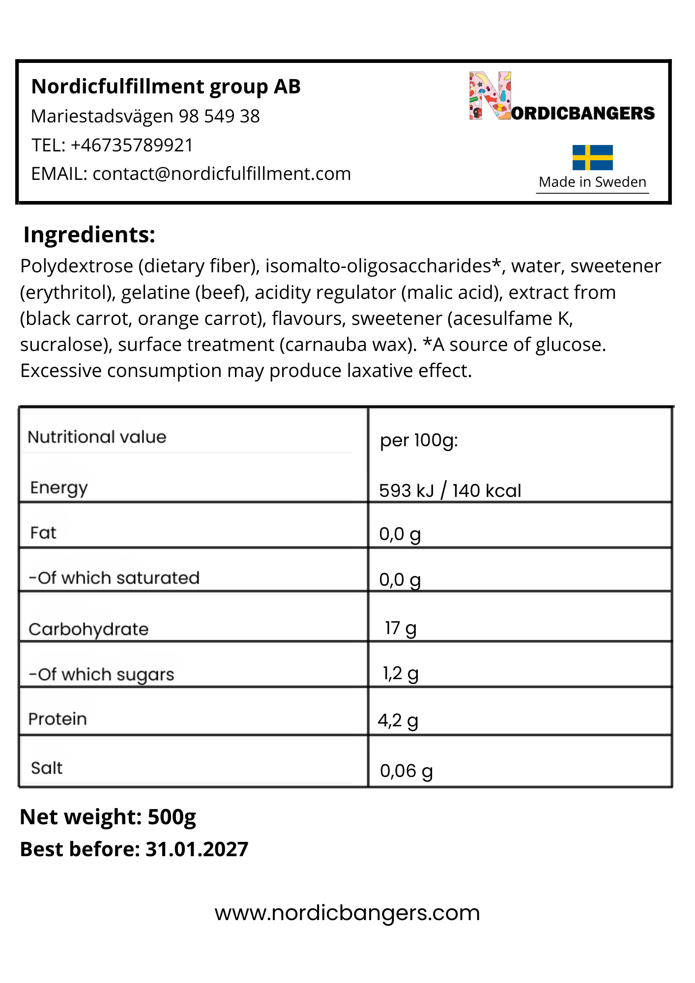 Swedish Candy - PÄNDY TROPIC TRIO - Nordicbangers
