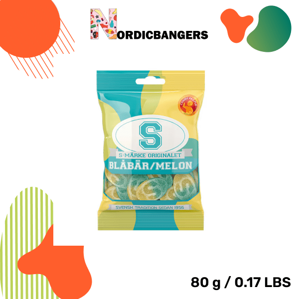 Swedish Candy - S - Marks Blueberry & Melon - Nordicbangers