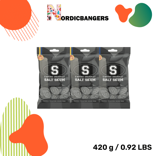 Swedish Candy - S - Marks Salty Licorice Foam - Nordicbangers