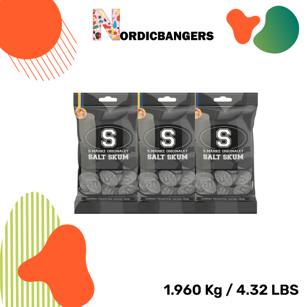 Swedish Candy - S - Marks Salty Licorice Foam - Nordicbangers