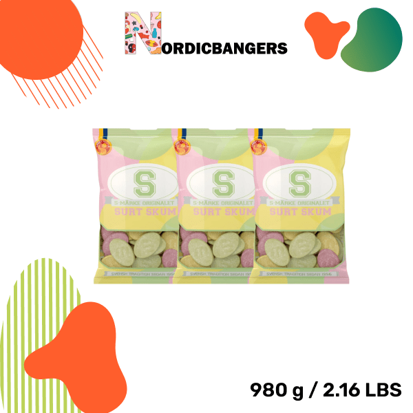 Swedish Candy - S - Marks sour foam - Nordicbangers