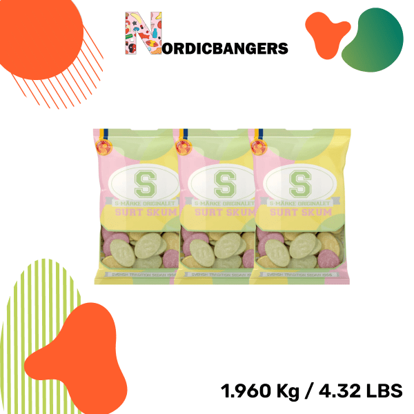 Swedish Candy - S - Marks sour foam - Nordicbangers
