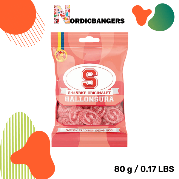 Swedish Candy - S - Marks Sour Raspberry - Nordicbangers