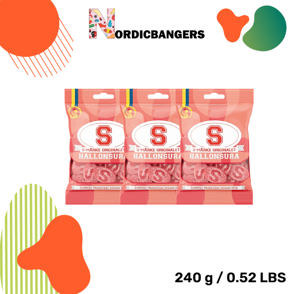 Swedish Candy - S - Marks Sour Raspberry - Nordicbangers