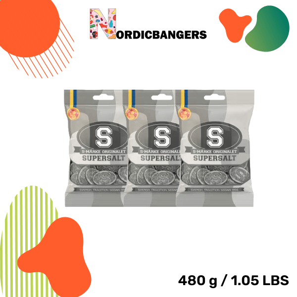 Swedish Candy - S - Marks Super Salty - Nordicbangers