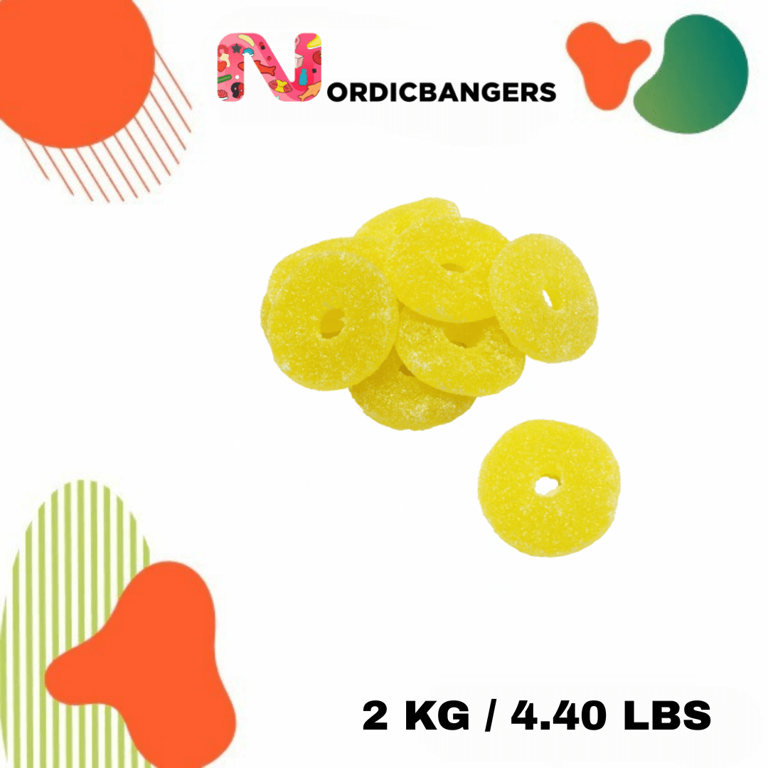 Swedish Candy - Sour Pineapple Rings - Nordicbangers