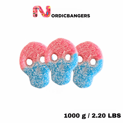 Swedish candy - Veggie Fizzy Skulls - Nordicbangers