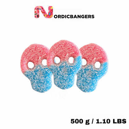 Swedish candy - Veggie Fizzy Skulls - Nordicbangers