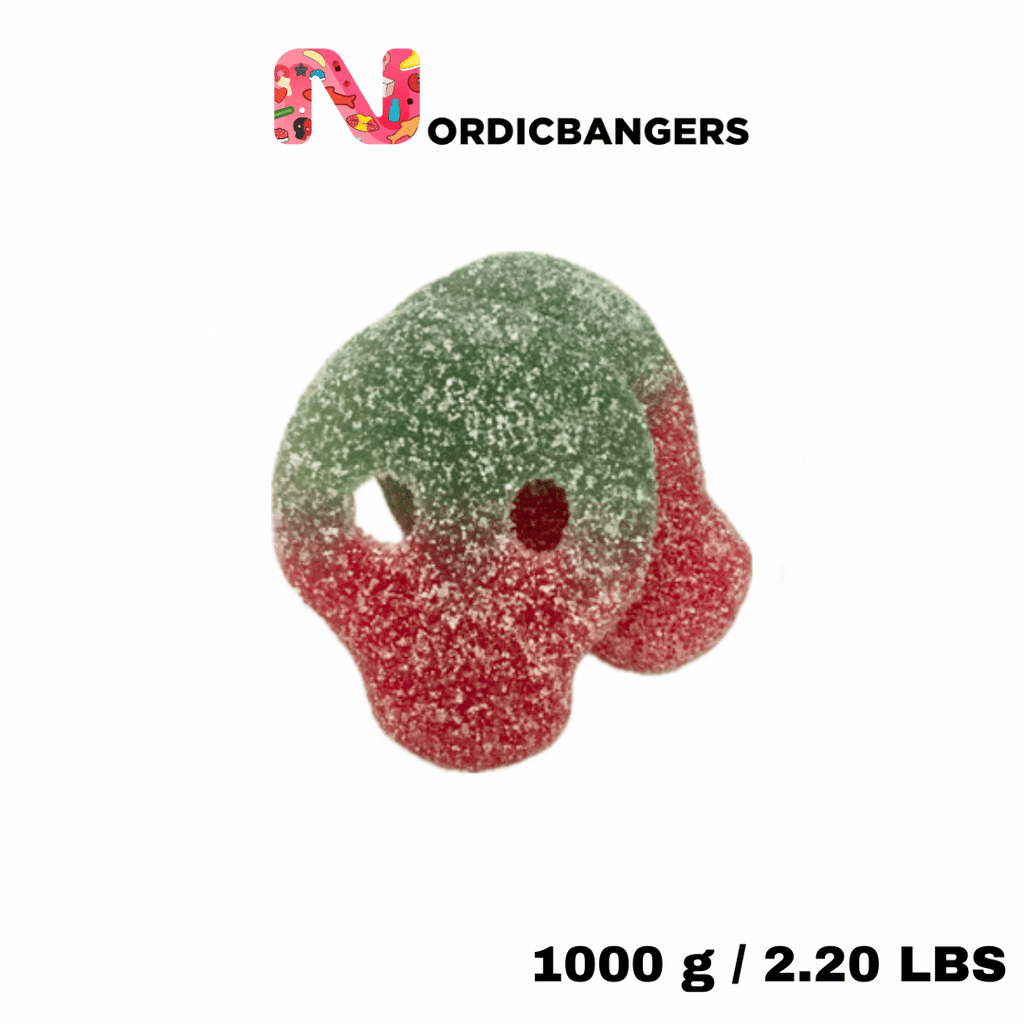 Swedish candy - Veggie sour melonskull - Nordicbangers