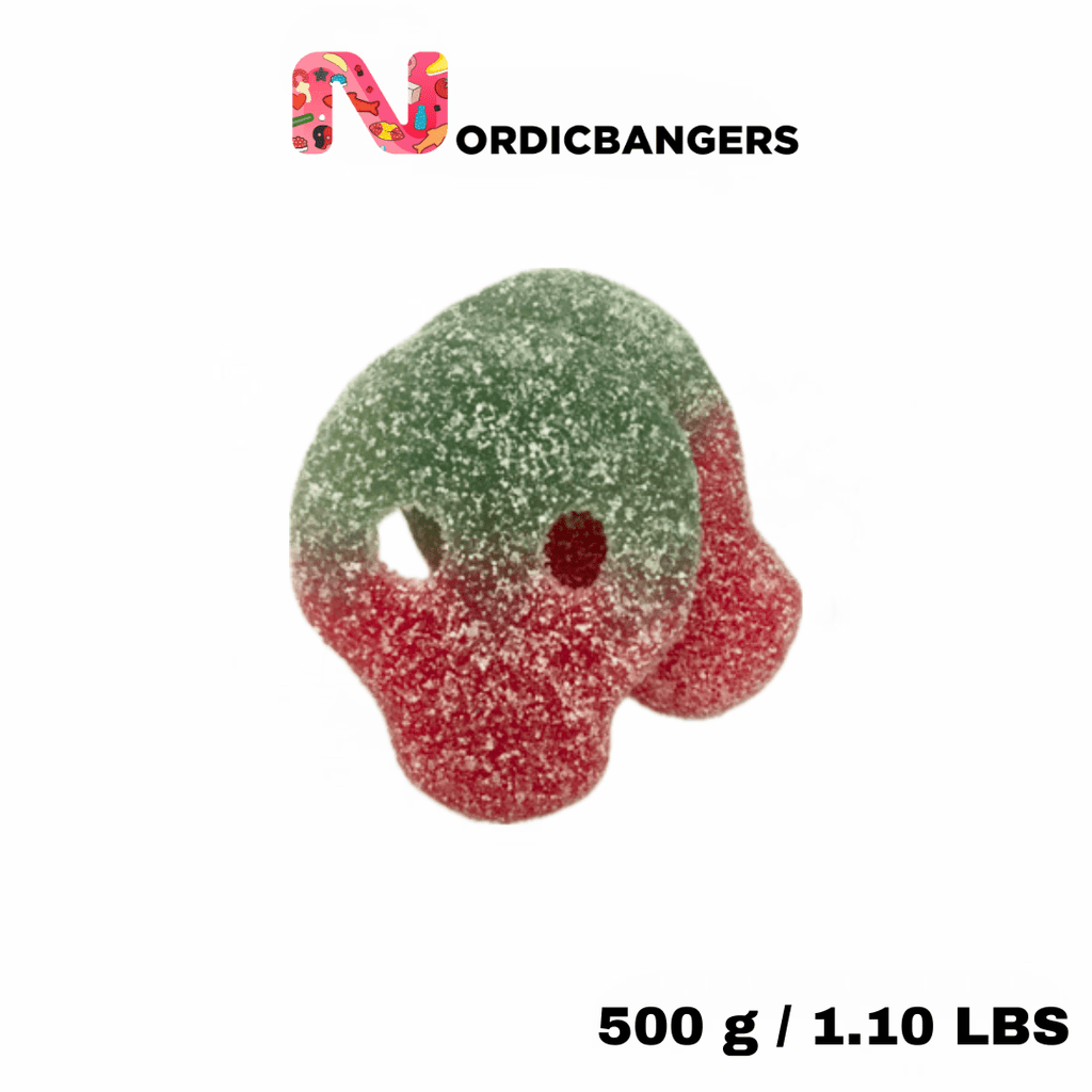 Swedish candy - Veggie sour melonskull - Nordicbangers