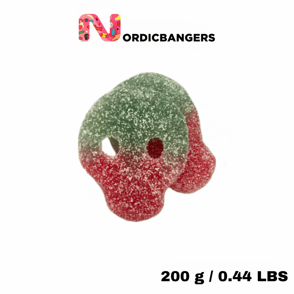 Swedish candy - Veggie sour melonskull - Nordicbangers