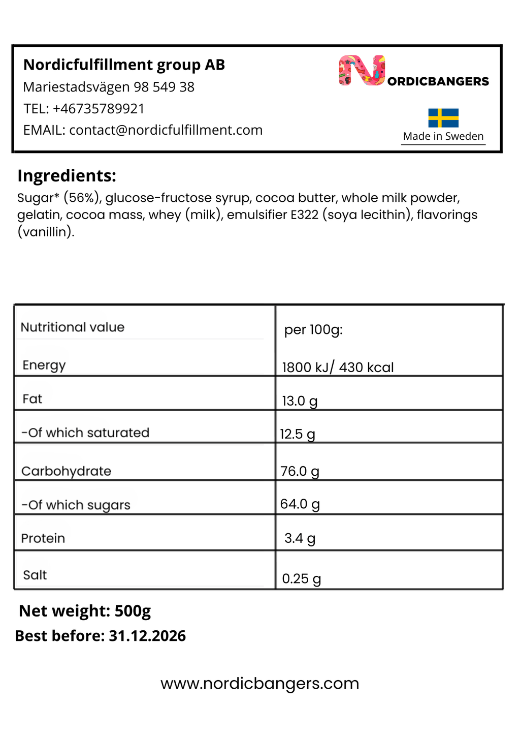 Swedish Christmas Candy - Aroma Chocolate Covered Santa Marshmallows - Nordicbangers