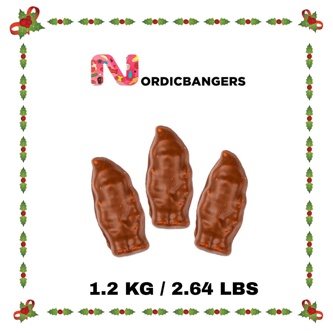 Swedish Christmas Candy - Chocolate Covered Santa Marshmallows - Nordicbangers