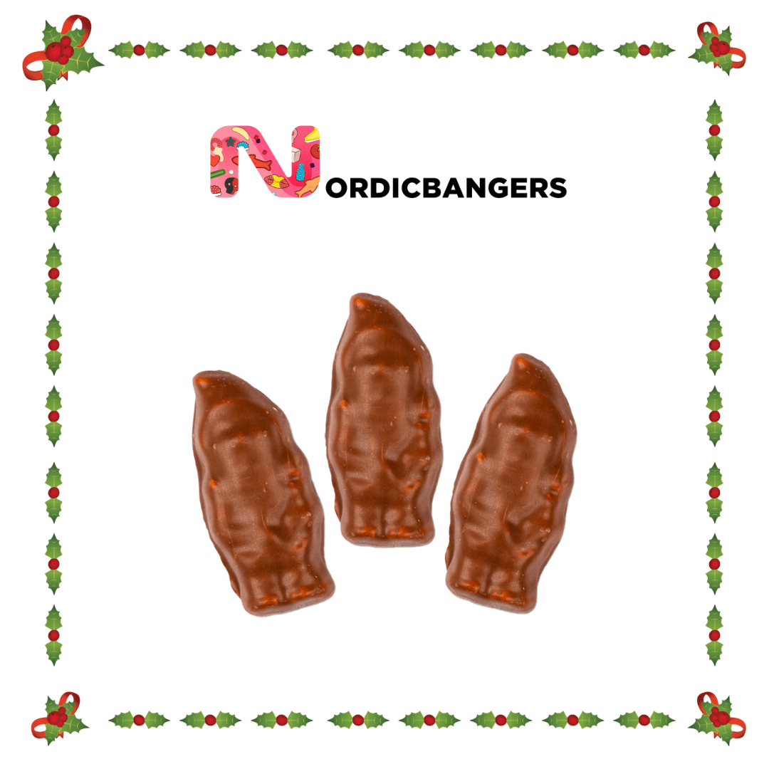 Swedish Christmas Candy - Chocolate Covered Santa Marshmallows - Nordicbangers