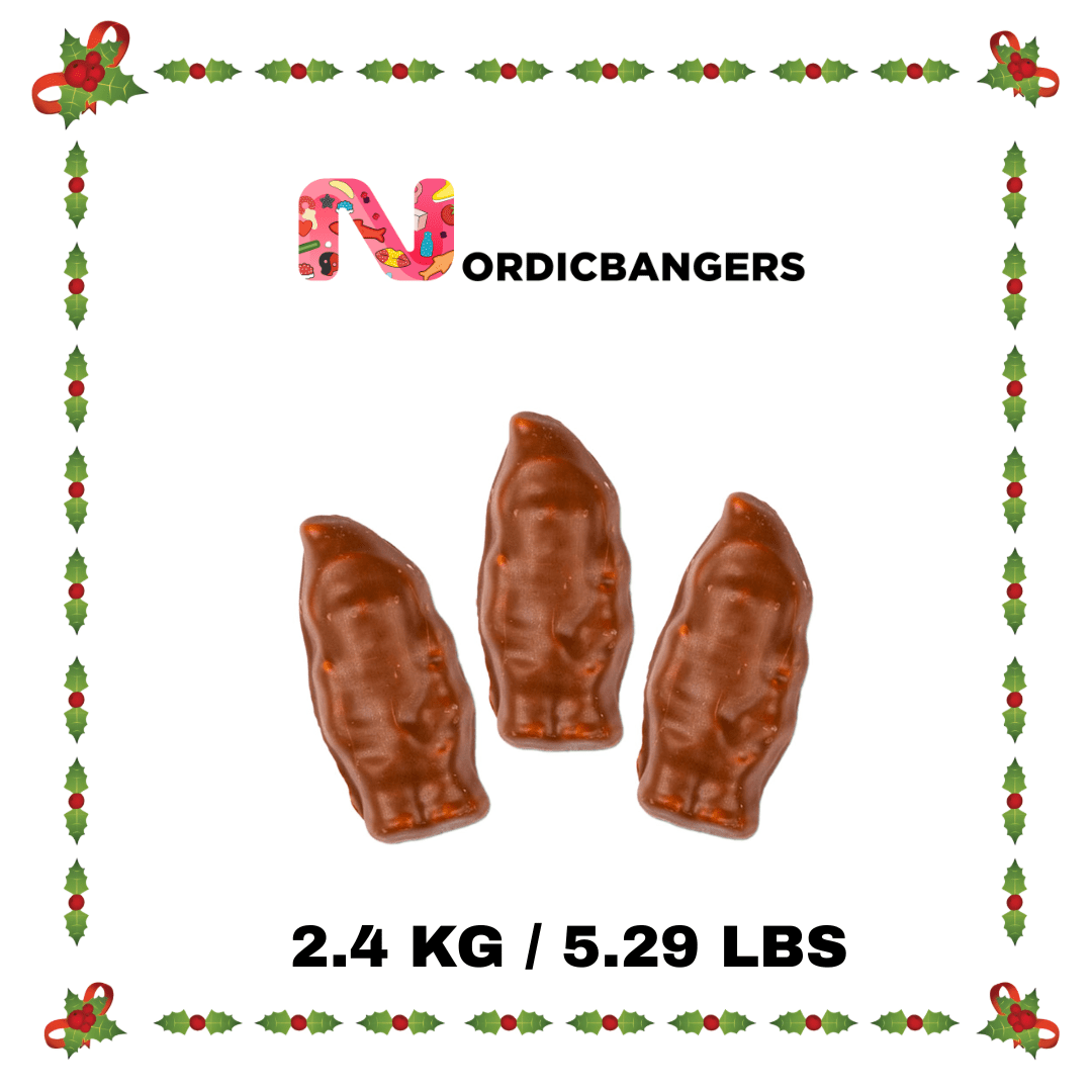 Swedish Christmas Candy - Chocolate Covered Santa Marshmallows - Nordicbangers
