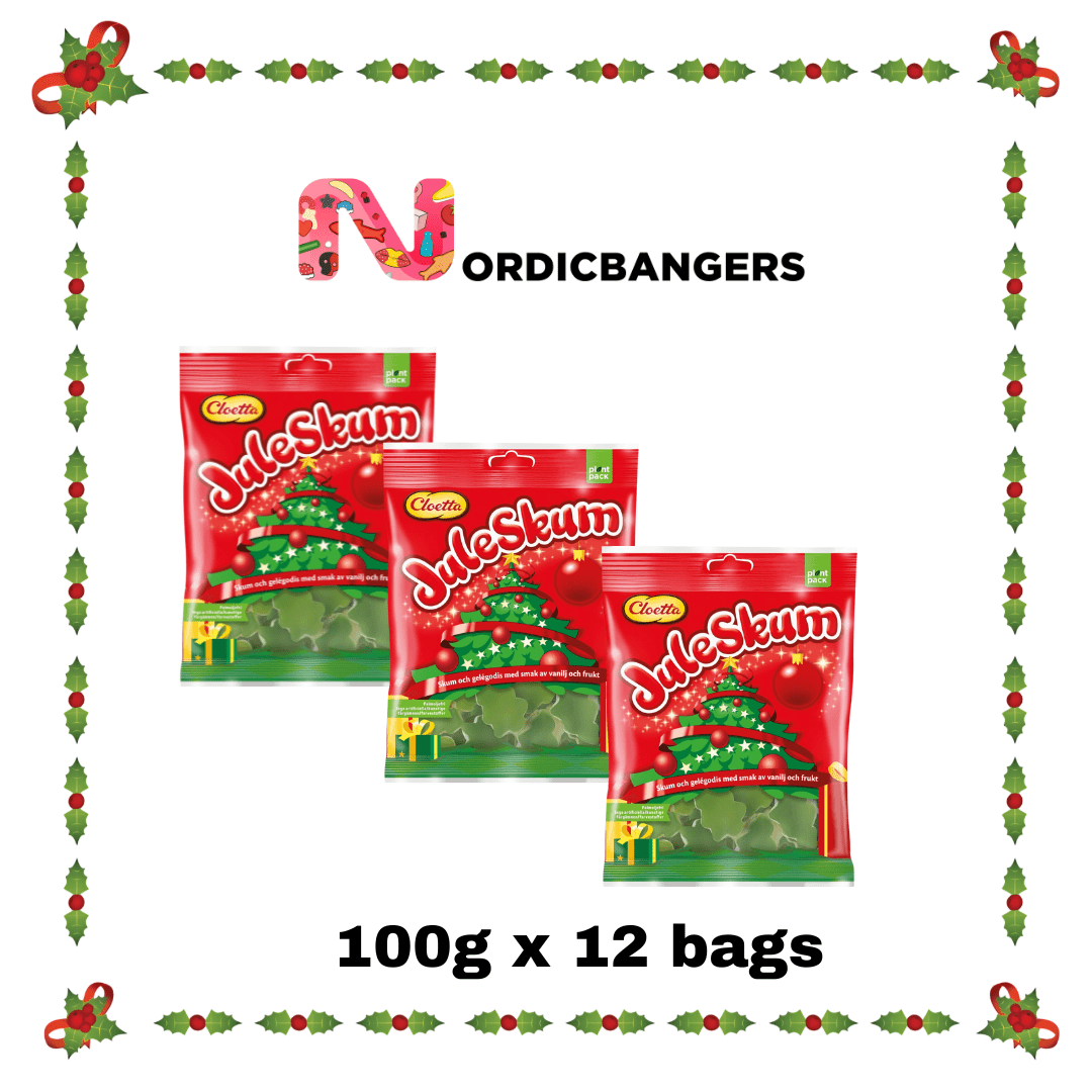 Swedish Christmas Candy - Cloetta Juleskum Xmas Trees – 100 g - Nordicbangers
