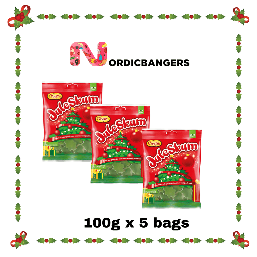 Swedish Christmas Candy - Cloetta Juleskum Xmas Trees – 100 g - Nordicbangers