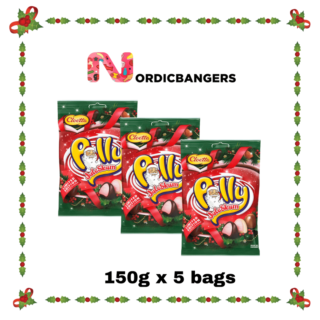 Swedish Christmas Candy - Cloetta Polly Juleskum – 150 g Bag - Nordicbangers