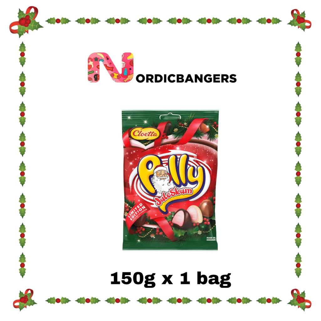 Swedish Christmas Candy - Cloetta Polly Juleskum – 150 g Bag - Nordicbangers