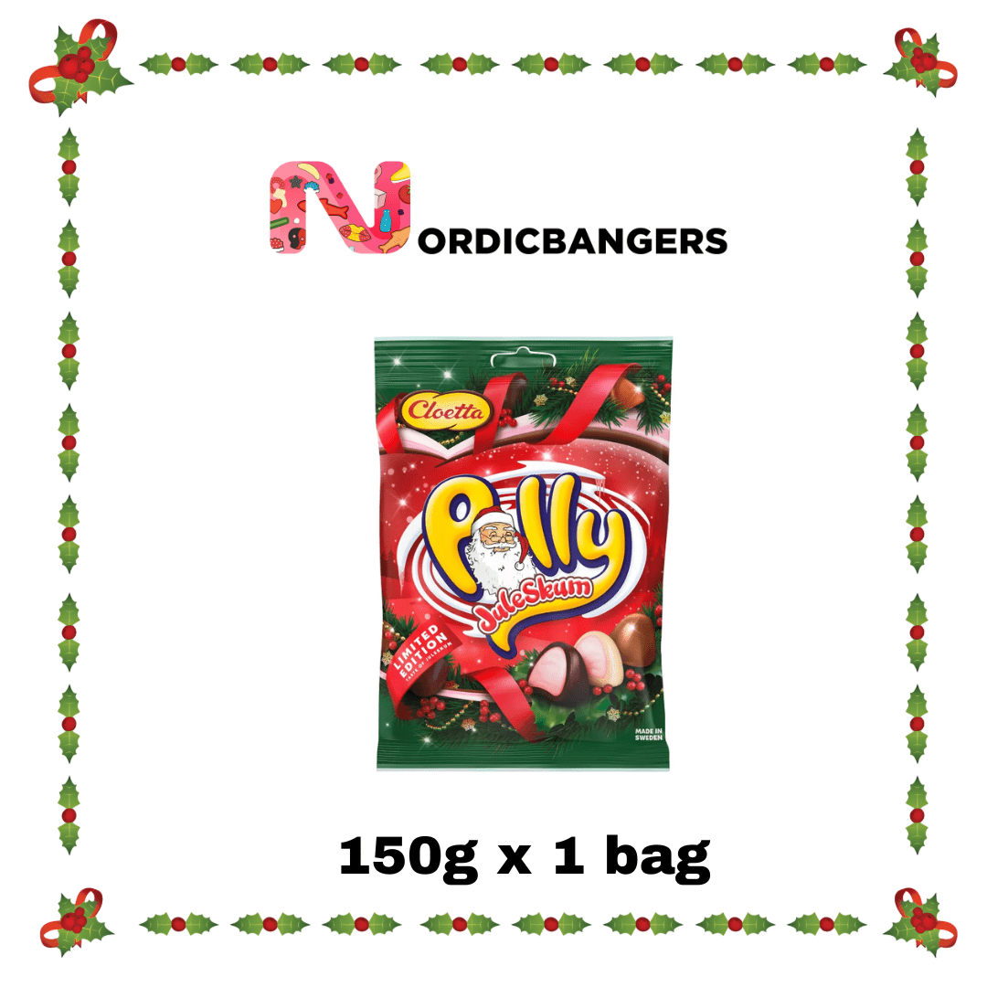 Swedish Christmas Candy - Cloetta Polly Juleskum – 150 g Bag - Nordicbangers