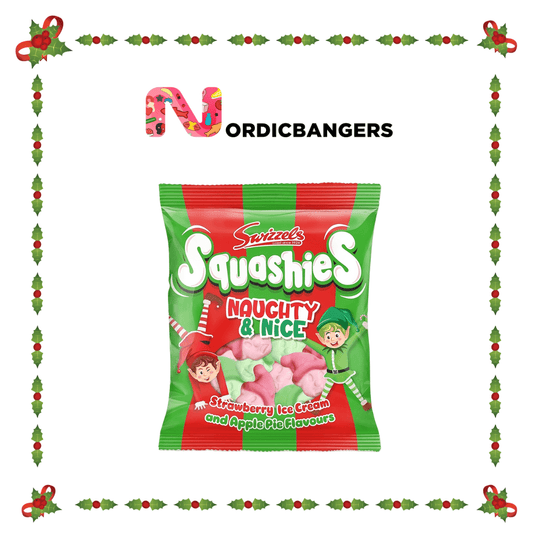 Swedish Christmas Candy - Squashies Naughty & Nice 120g - Nordicbangers