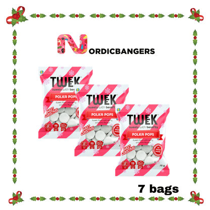 Swedish Christmas Candy - TWEEK Polka Pops - Nordicbangers