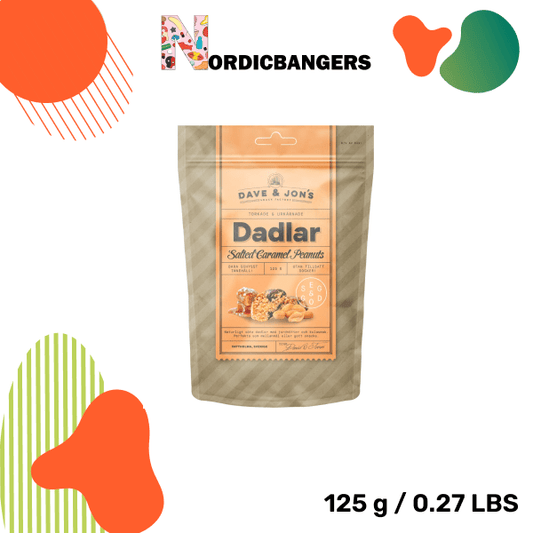 Swedish Snacks - Dave & Jon's Dates Salted Caramel Peanuts - Nordicbangers