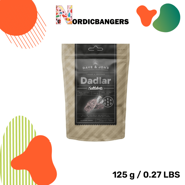 Swedish Snacks - Dave & Jon's Dates Salted Licorice - Nordicbangers