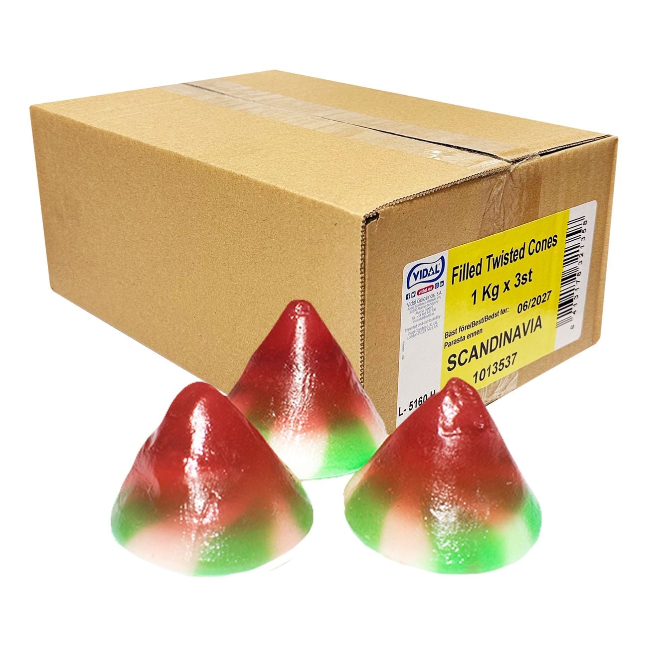 Twisted Filled Cones - Nordicbangers