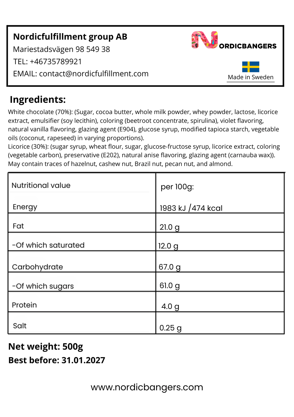 Violet Licorice - Nordicbangers